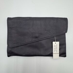 & Other Stories Black Leather Clutch